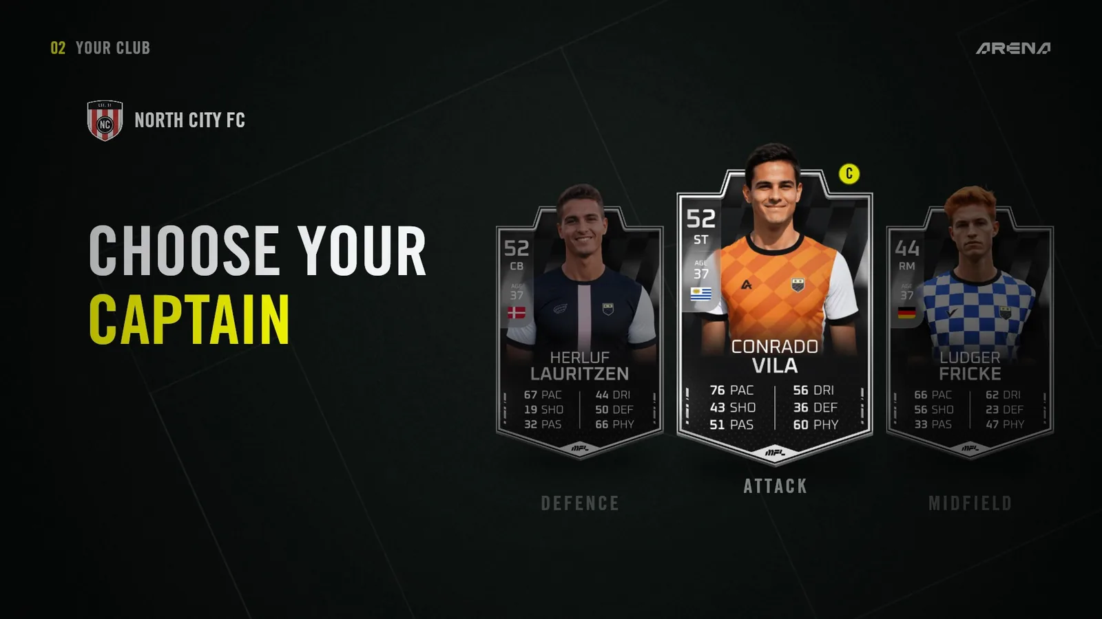 Choose your captain