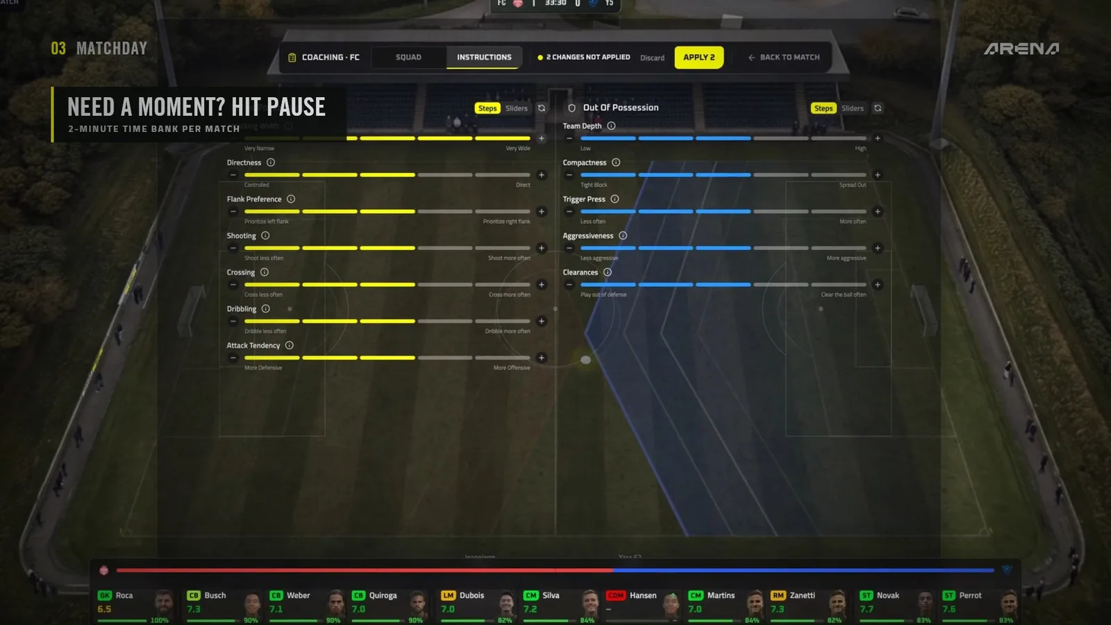 Coaching pause