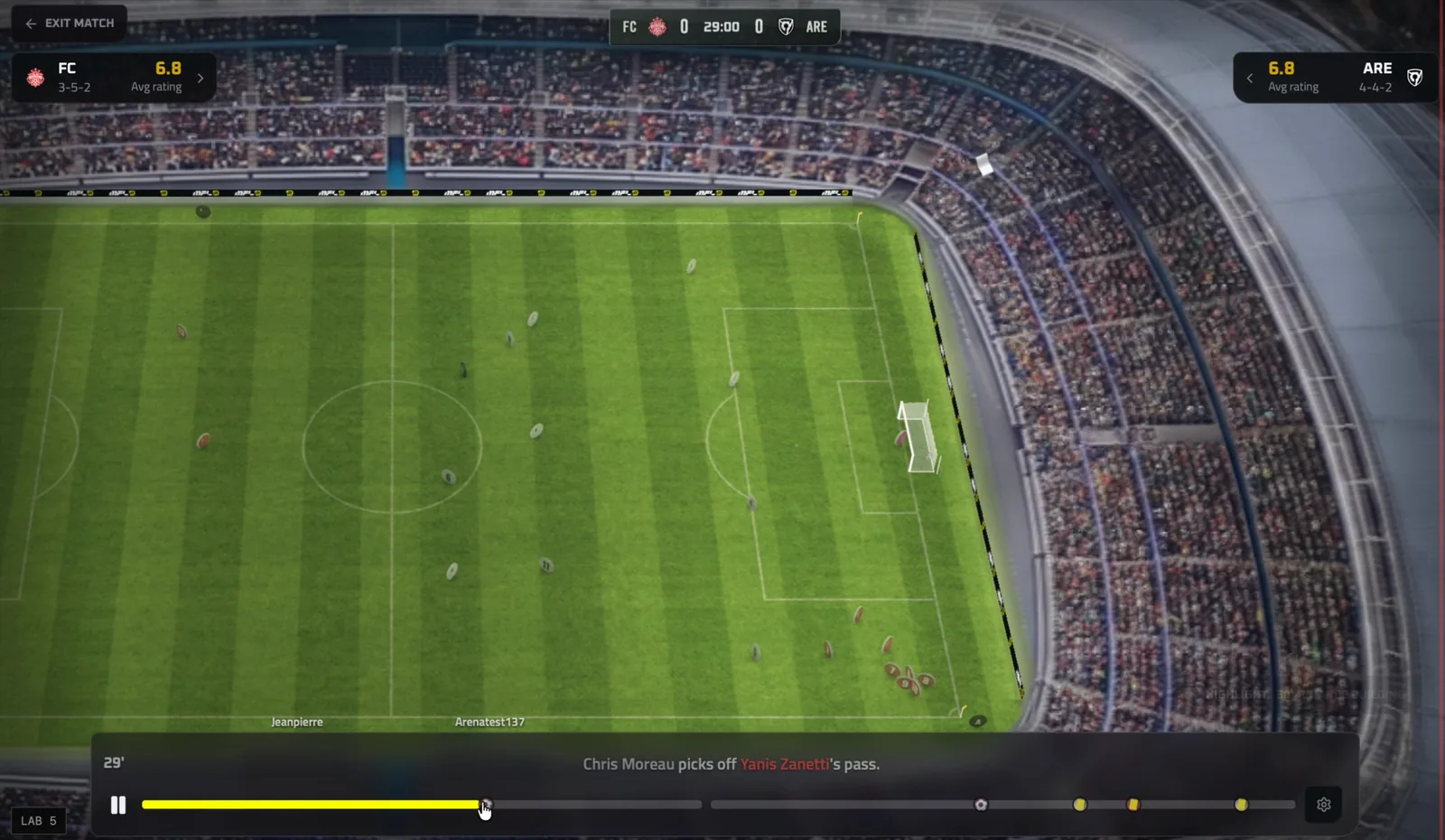 3D stadium view